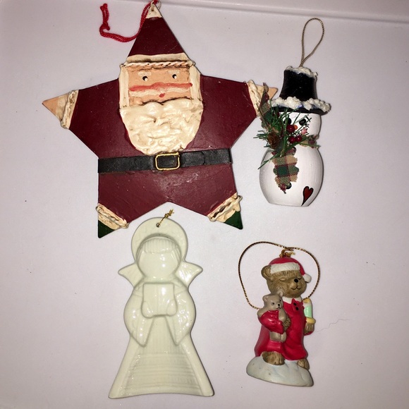 Snowman Ornament with Extra Long Hat: Christmas Unique Eclectic Gift Present - Picture 6 of 12